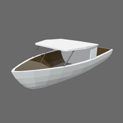 Low Poly Boat 06 - 3D Model by ViperJr3D