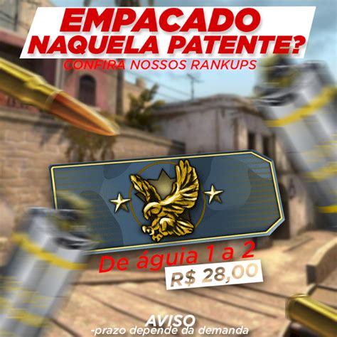 Desapego Games Counter Strike CS GO Boost de patente Águia 1 e 2