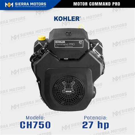 Motor Kohler Ch Command Pro Hp Gasolinero Sierramotors