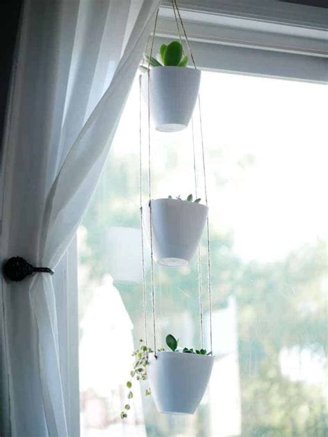 Diy Tiered Hanging Indoor Planter Bre Pea Planters Planten