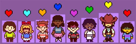 My Designs For The Eight Fallen Humans Rundertale