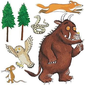 The Gruffalo Characters Group Self Adhesive Wall Sticker Set Decal ...