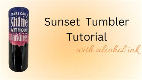 Sunset Tumbler Tutorial Jens Crafted Gems Review Youtube