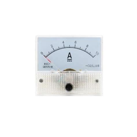 Analogique mètre du panneau courant DC 10A ampèremètre pour test de