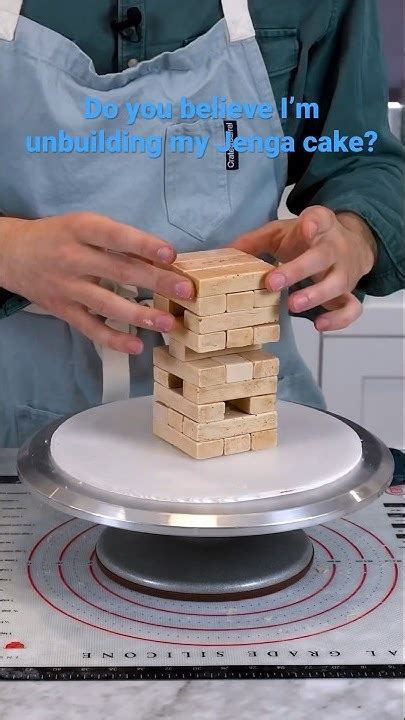 Taking Apart My Jenga Cake Cake Youtube