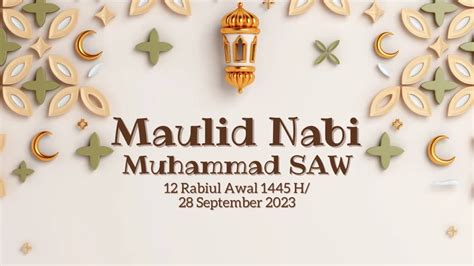 30 Background Maulid Nabi Muhammad SAW 2023 untuk Banner