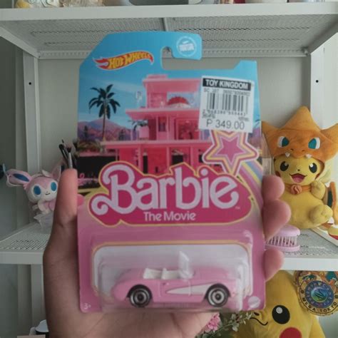 Barbie The Movie Hot Wheels 1956 Corvette Pink Hobbies Toys Toys Games On Carousell