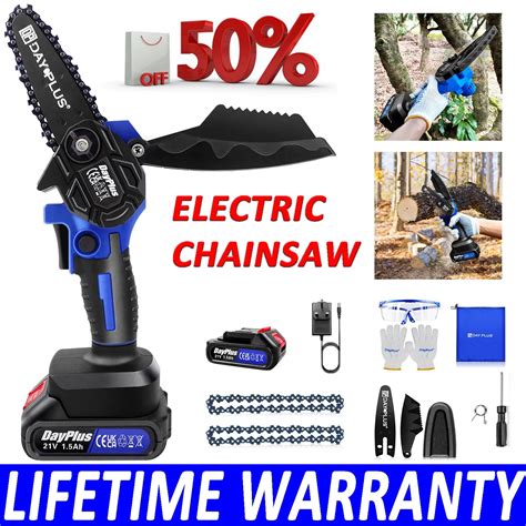 Dayplus Brushless Electric Chainsaw Inch Hand With Chains Portable