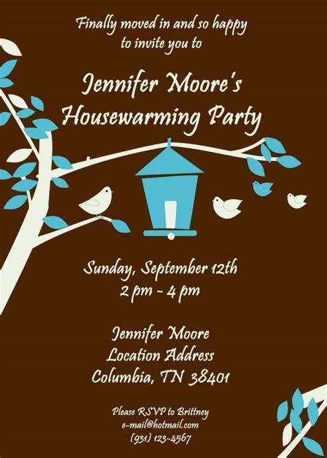 Free Printable Housewarming Invitation Templates - SampleTemplatess - SampleTemplatess