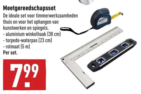 Meetgereedschapsset Aanbieding Bij Aldi