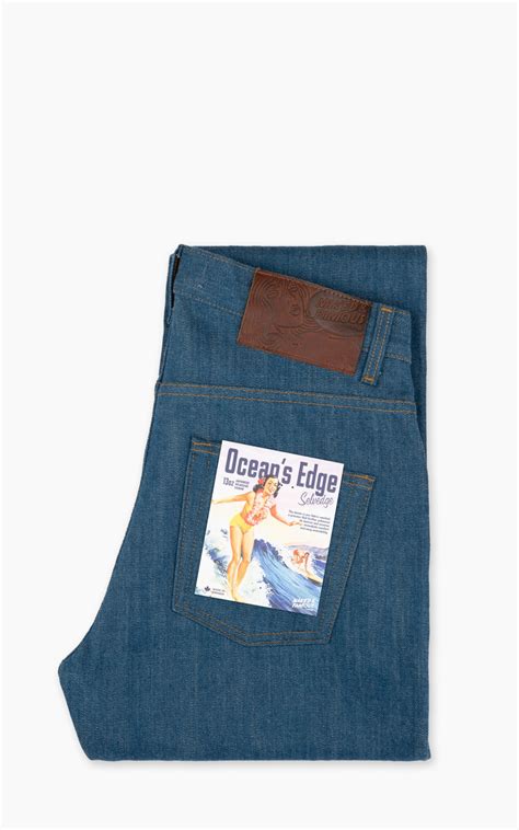 Naked Famous Denim Easy Guy Oceans Edge Selvedge Blue Oz Cultizm