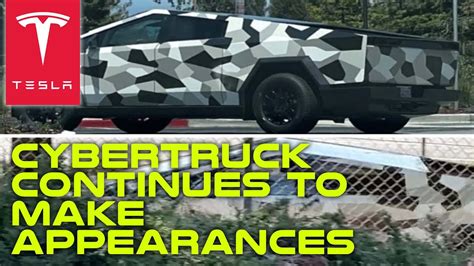 Teslas Camo Covered Cybertruck Continues To Make Appearances Youtube