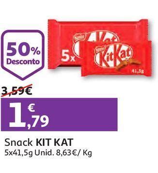 Promoção Snack kit kat 5 x 41 5 g em Auchan