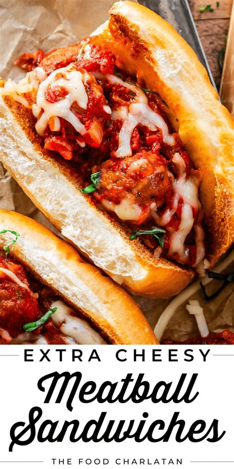 The Best Cheesy Meatball Sub Recipe The Food Charlatan