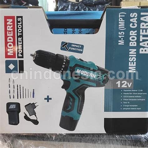 Power Tool Modern Bor Baterai Modern M Set Volt Cordless