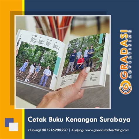 Cetak Buku Kenangan Surabaya Gradasi Advertising Digital Printing