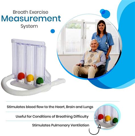 Respirometer Exerciser 3 Ball Incentive Spirometer Breathing