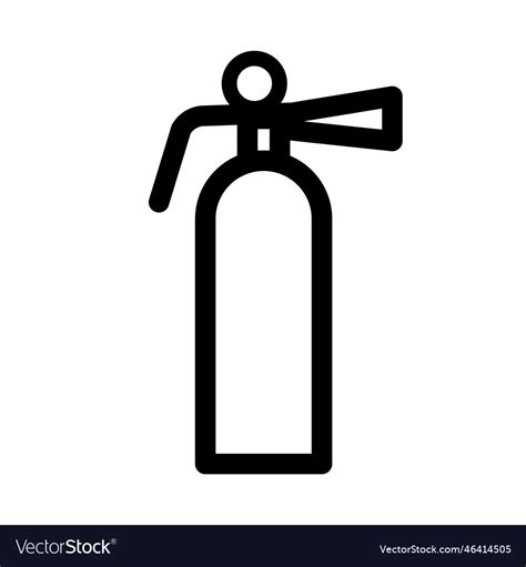 Simple fire extinguisher icon Royalty Free Vector Image