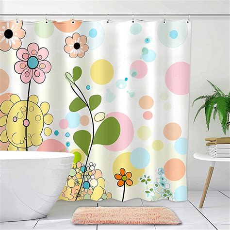 Transform Your Bathroom With Our Vibrant Floral Shower Curtain A