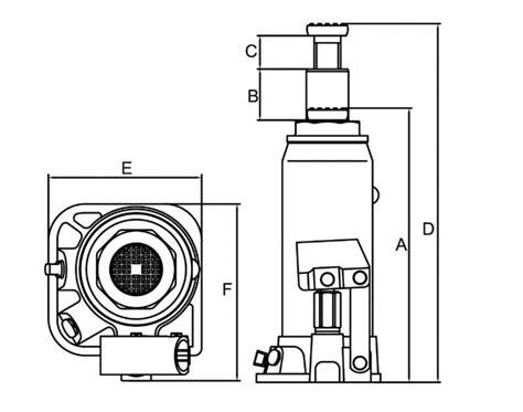 Techno Pro Scule Ro Cric Hidraulic Butelie 6t