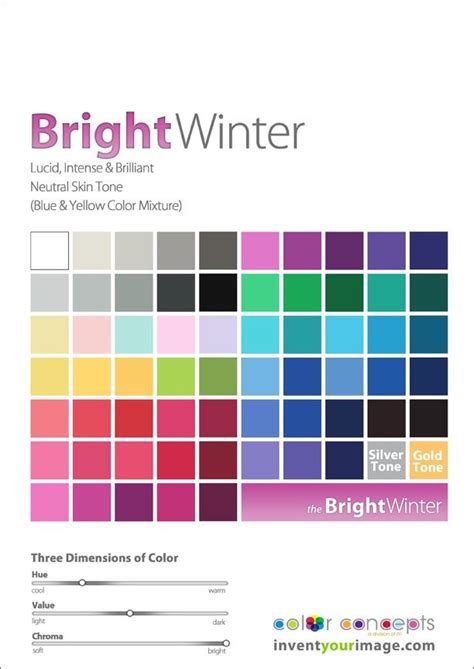 Bright Winter Women Cool Winter Color Palette True Winter True Winter Palette