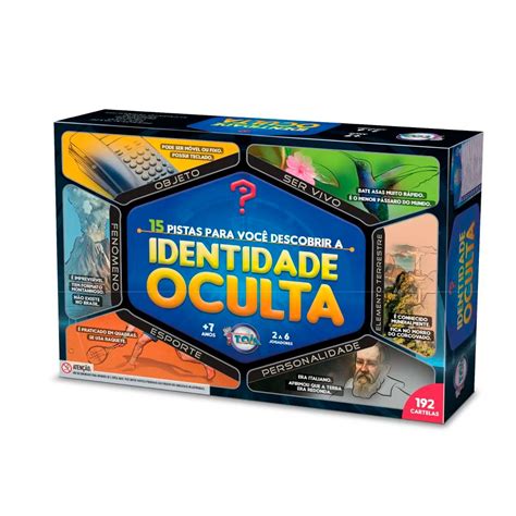 Jogo De Tabuleiro Identidade Oculta Brinquedos Toia Loja Mega