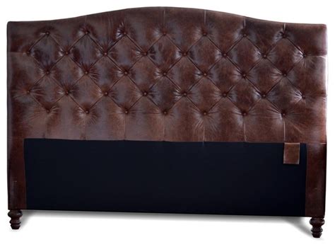 King Size Genuine Leather Diamond Tufted Headboard Headboards By