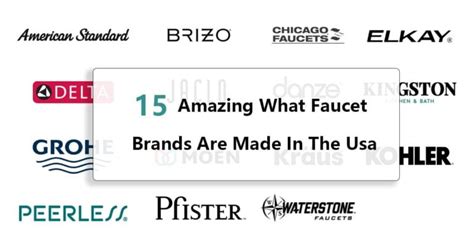 15 Amazing What Faucet Brands Are Made In The USA - faucetu.com