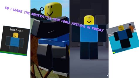 So I Made The Brickbattle Skin From Arsenal In Roblox Youtube