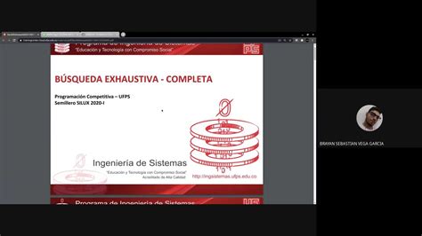 Búsqueda exhaustiva completa Por Sebastián Vega YouTube