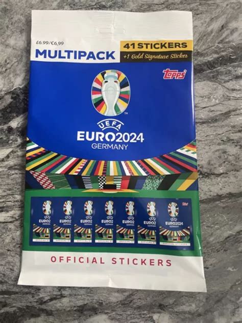 Topps Uefa Euro Germany Official Stickers Collection Multipack