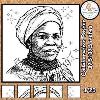 Harriet Tubman Collaborative Poster Black History Month Activity Bhm