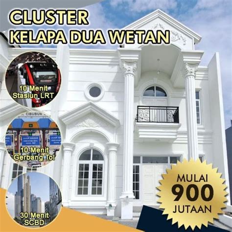 Rumah Desain American Classic Dekat Akses Toll Cibubur