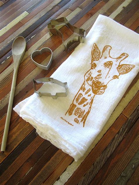 Tea Towel Screen Printed Organic Cotton Flour Sack Towel Etsy Tea