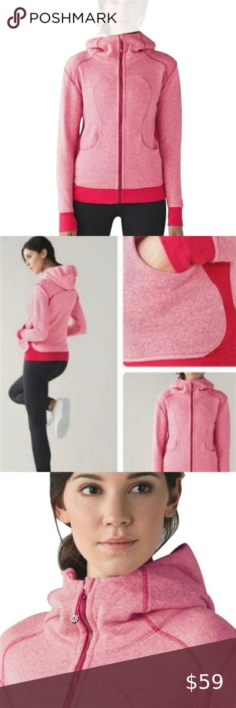 Sold Lululemon Scuba Hoodie Zip Up Jacket Pink Lululemon Scuba