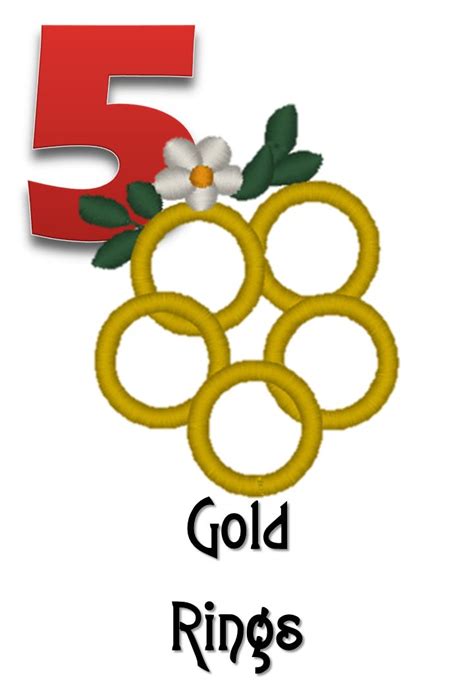 5 Gold Rings | 12 days of xmas, Twelve days of christmas, Christmas scenery