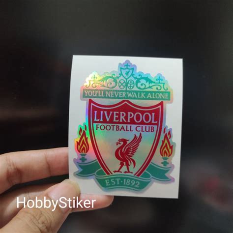 Jual Stiker Liverpool Football Club Fc Sepak Bola Premium Chrome