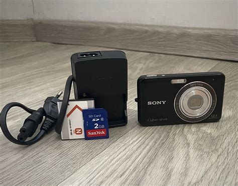 Sony Cybershot Dsc W Mp Digital Camera Black Tested Ebay