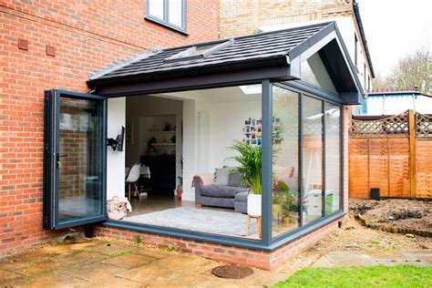 Our modern conservatory extension before and after home renovation ...