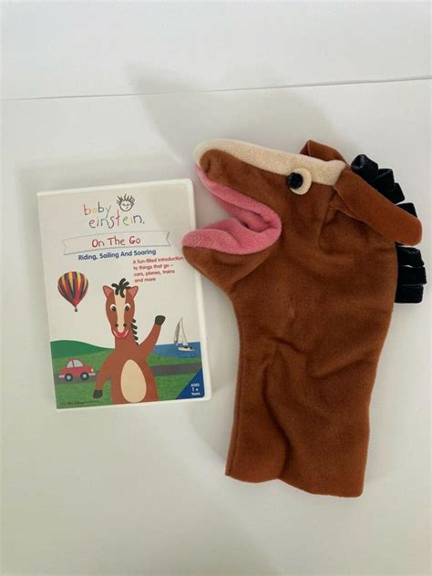 Baby Einstein Farm Neighborhood Animals Horse Hand Puppet plus DVD On The Go | #2095221816