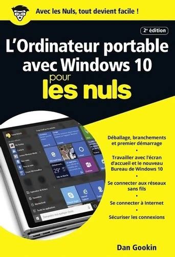 Lordinateur Portable Avec Windows 10 Pour Les Nuls 2e édition