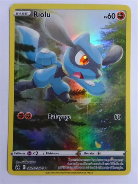 CARTE POKEMON Riolu PV60 GG26 GG70 EB12 5 Zénith Suprême FR R