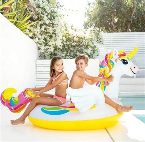 Flotador Salvavidas Unicornio Gigante Inflable Intex Envío gratis