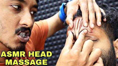 Indian Head Massage And Head Scratching By Master Of Cracks Skin Cracks Asmr Neck And Chest