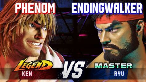 Sf Phenom Ken Vs Endingwalker Ryu High Level Gameplay Youtube