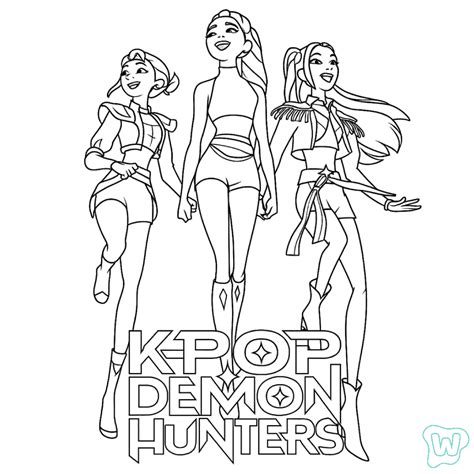 55 KPop Demon Hunters Kleurplaat - Gratis afdrukken!
