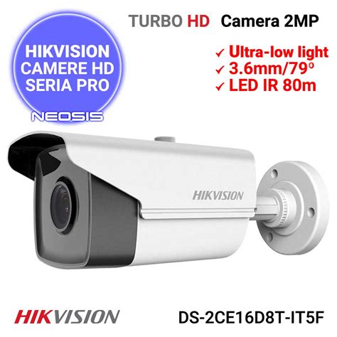 Camera Supraveghere 2MP Ultra Low Light Hikvision DS 2CE16D8T IT5F