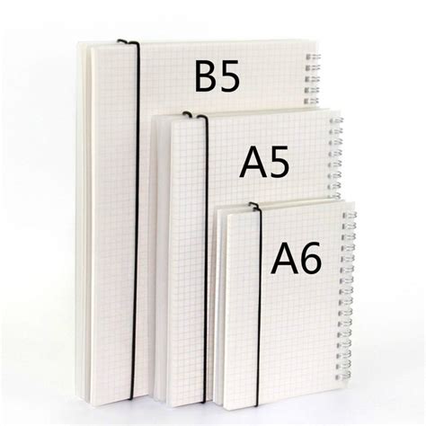 A A B Sheets Page Types Spiral Book Coil Notebook Journal Diary