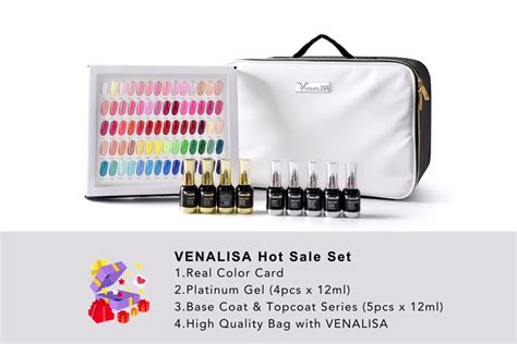 Venalisa Professional 12ml 120pcs Kit Gel Nail Polish Starter Set Soak