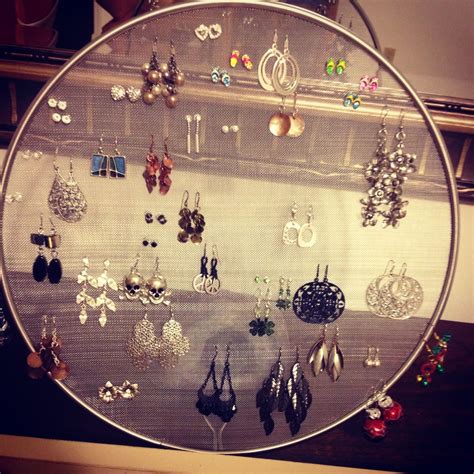 Make Your Own Cheap Earring Holder Buy A Splatter Screen From